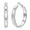 Silver-30mm, variant on YOUNGYUE Silver Plated Hoop Earrings for Women, 30mm Hypoallergenic Thick Silver Hoops with Cubic Zirconia
