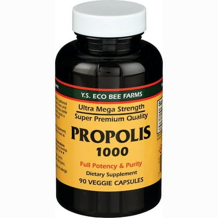 Y.S. Eco Bee Farms Propolis 1000 1,000 mg 90 Veg Caps