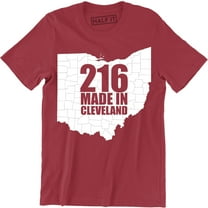 216 Made In Cleveland Ohio City Pride Basketball Baseball Sports Fan T-Shirt