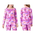 thumbnail image 2 of Topgal Little & Big Girls Tie Dye Yellow Purple Butterfly Pajamas Long Sleeves & Pants 2-Piece Clothes Set Cute Jammies Size 16, 2 of 6