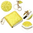 thumbnail image 5 of Badiya Small Glitter Wallet for Women Girls Women Mini Coin Purse Pouches with Key Ring, 5 of 10