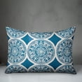 thumbnail image 3 of Creative Products Small Blue Full Pattern Medallions 14x20 Indoor / Outdoor Pillow, 3 of 3