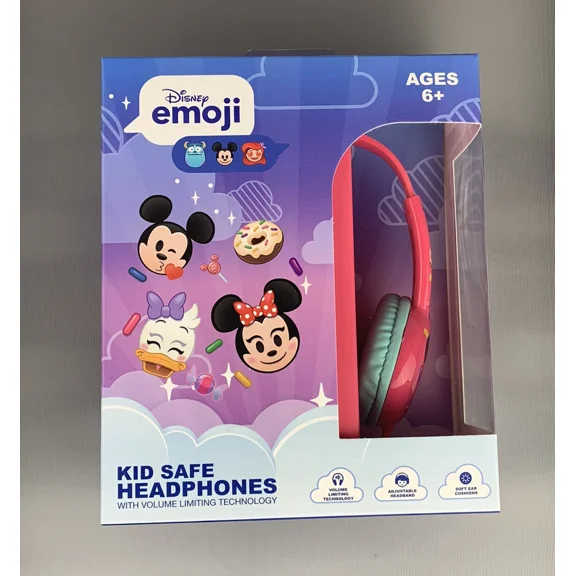 Headphones, Disney emoji Kid-Safe with Volume-Limiting for Children Ages 6 