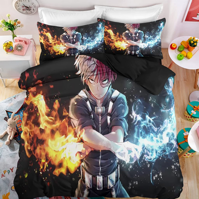 Anime My Hero Academia Bedding Bed Set 3D Printed Fashion Action Figure