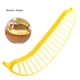thumbnail image 3 of Injueey Cortador de plátanos, cortador amarillo, cortador de plástico para ensalada de plátano, herramienta para hacer frutas y verduras, herramienta Cocina y Comedor Injueey JJ14775-00B, 3 of 6