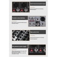 thumbnail image 1 of 4 Channel Bluetooth Audio Mixer Sound Mixing Console Audio Interface USB Sound Card for Studio Stage, 1 of 5