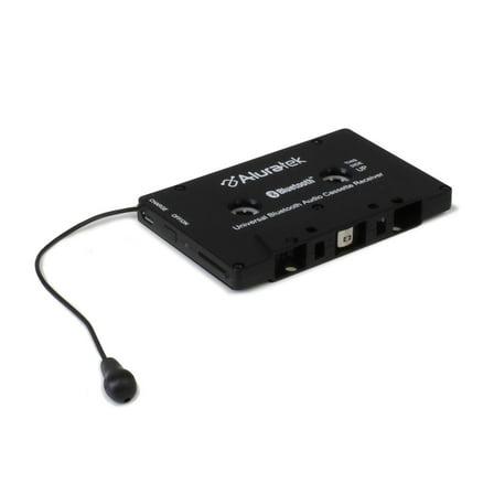 Aluratek ABCTM02F - Universal Bluetooth Audio Cassette Receiver with Microphone for Cassette stereos, Walkman, Boombox, Old Cars