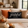 thumbnail image 3 of Thanksgiving Throw Pillow Covers 12x20 Inch, Printed Decorative Square Pillowcases, Farmhouse Holiday Cushion Covers for Couch Sofa Living Room Bedroom Outdoor Home Decor, 3 of 8