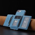 thumbnail image 6 of Allytechgroup Wallet Case for iPhone 8 Plus/7 Plus, RFID Blocking PU Leather Stand Phone Shell with Credit Card Slot Shockproof Protective Back Cover for iPhone 8 Plus/7 Plus Women Men, Lightblue, 6 of 8