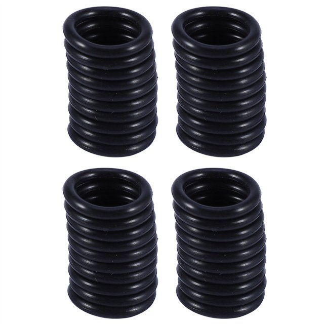 40 Arandelas de Sello de Aceite de Goma Negra en Forma de o de 16 X 12 X 2 mm.