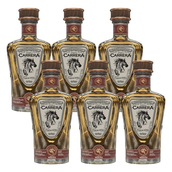 Tequila Carrera Añejo 750 ml Pack de 6