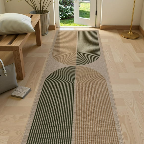 Rut Lahome Modern Rainbow Easy Yute para pasillo, 60 x 240 cm