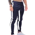 thumbnail image 4 of SDNall Mens Pants Men Color-Matching Pockets Zipper Pull Rope Fashion Casual Comfort Pants, 4 of 9