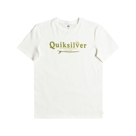 Quiksilver Men's Cotton T-Shirt ~ Silverlining white