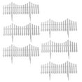 thumbnail image 2 of 6Pcs Garden Fence Border Edging Vegetable Plant Bordering Lawn Lawn Plant Border White, 2 of 8