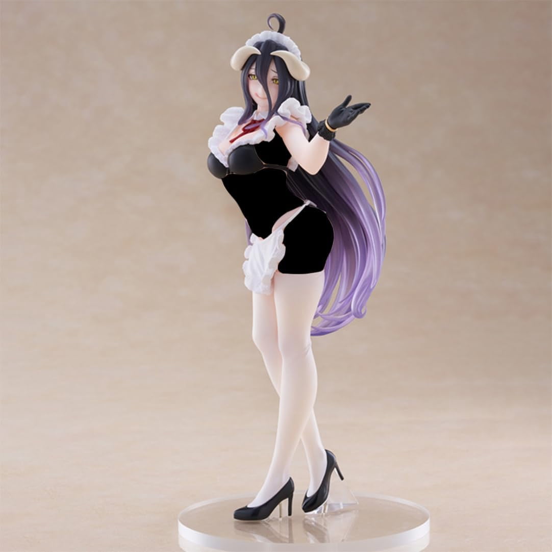 New Overlord Albedo (Maid Ver) Character Anime Model Statue Action Figures Desktop Ornament Popular Decorations Fan Souvenirs Creative Gift Collectable
