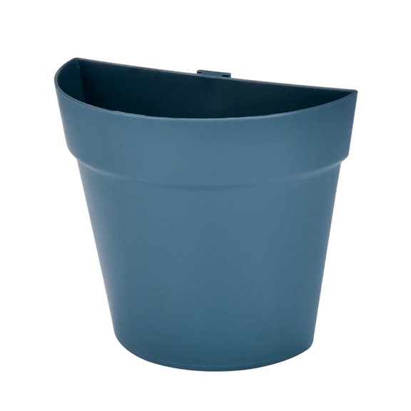 ZMKIAG Wall-Mounted Semi-Circular Planters with Drainage - Self-Watering Plastic Pots for Indoor/Outdoor Plants, Space-Saving Hydroponic Bonsai Flower Pots for Balcony/Wall Decor