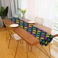 thumbnail image 3 of GZHJMY Mardi Gras Party Table Runner Seasonal Mardi Gras Table Cloth Runner for Kitchen Dining Table Wedding Party Holiday Coffee Dining Home Decor 13 x 90 Inches, 3 of 7