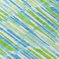 thumbnail image 4 of HomeRoots 584057 5 x 8 ft. Abstract Washable Indoor & Outdoor Rectangle Area Rug, Aqua, Teal Blue & Lime Green, 4 of 5