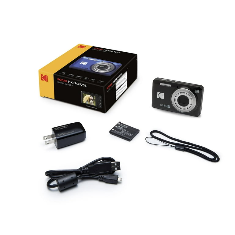 Kodak PIXPRO FZ55 Point Shoot Compact Digital Camera Black Kodak PIXPRO FZ55 Point Shoot Compact Digital Camera Black