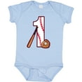 thumbnail image 3 of Inktastic Baseball First Birthday One Year Old Boys or Girls Baby Bodysuit, 3 of 5