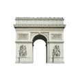 thumbnail image 2 of Arch Triumph Cut Wall Decal by Wallmonkeys Peel and Stick Graphic (24 in W x 21 in H) WM72365, 2 of 4