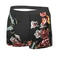 thumbnail image 2 of Balery Butterfly with Fowers Men's Boxer Briefs, Soft and Breathable Cotton Underwear with nylon Waistband-Large, 2 of 9