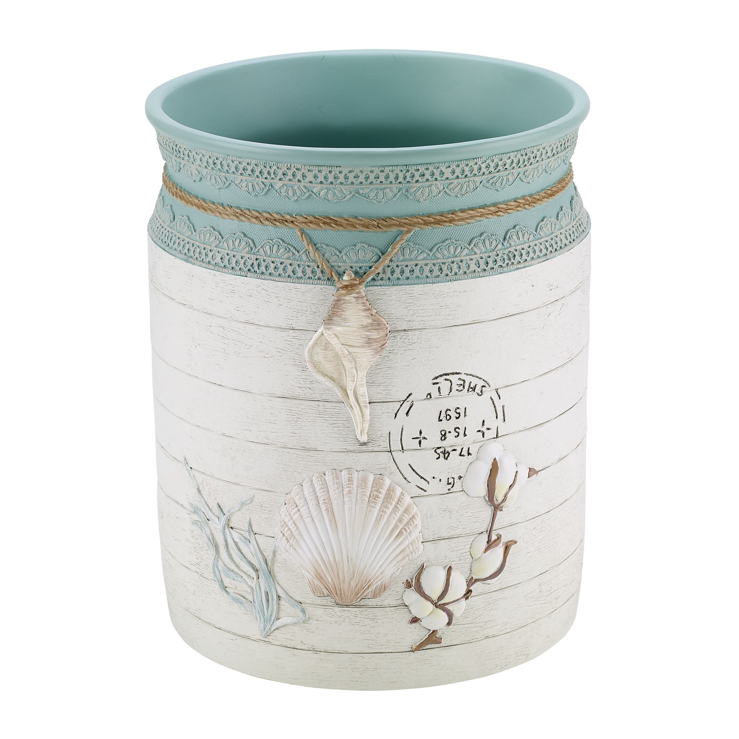 Farmhouse Shell Wastebasket