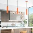 thumbnail image 3 of 46751-77 Livex Lighting Ardmore - 1 Light Pendant in Mid Century Modern Style - 5.13 Inches wide by 16.5 Inches high-Shiny Orange Finish, 3 of 8