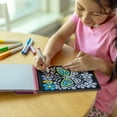 thumbnail image 6 of Melissa & Doug On the Go Magic Velvet Pattern-Reveal Scenes Activity Kit - 6 Coloring Boards, 6 Markers, 6 of 10