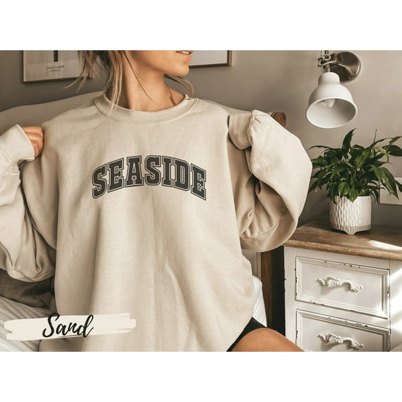 Seaside Sweatshirt,Seaside Sweater,Sitting Seaside, Boating Sweatshirt, Beach Pullover, Beach Coverup, Florida Sweatshirt, Travel Sweatshirt