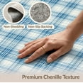 thumbnail image 6 of ODIKA 8'x10' Washable Area Rug Plaid Tartan Front Checkered Stripes Vintage Farmhouse Gingham for Dining Room, Large Office, Lounge, Non-Slip Chair-Friendly Mat, 6 of 7