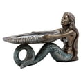 thumbnail image 3 of Ebros Gift Mermaid Holding Abalone Shell Platter Jewelry Dish Figurine 9"L, 3 of 7