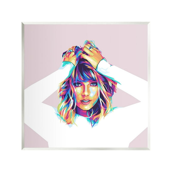 Stupell Industries Taylor with Bold Hues Abstract Painting Unframed Art Print Wall Art, 12 x 12