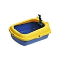 thumbnail image 4 of Recipiente para arena para gatos, bacinilla con pala, inodoro para gatos a prueba de salpicaduras, arena para mascotas con parte abierta Azul, 4 of 8