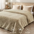 thumbnail image 7 of SHANNA Luxury Soft Throw Blanket, Thick Faux Fur 800GSM Fluffy Blankets for Couch, Sofa, Bed, Cozy Warm Throw Blanket for All Seasons,Khaki,63''x79'', 7 of 7