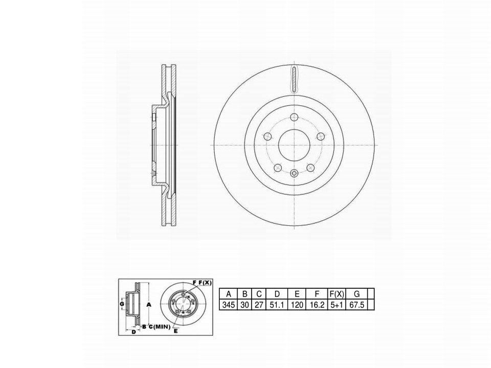Winstop Brake Rotor, Front WS249467, Buick Regal 2017-2014