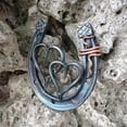thumbnail image 5 of Handmade Horseshoe, Cast Horseshoe Wall Decor, Good Lucky Horseshoe, Hand Cast Horseshoe with Love Wall Decor C, 5 of 5