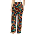 thumbnail image 3 of Pajama Pants Women, Circle colorful dot pattern Sweatpants Soft Sleep Lounge Pants, Casual PJ Bottoms Pants with Pockets, 3 of 5