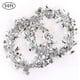 thumbnail image 1 of rollos de guirnalda de espumillón de estrellas con purpurina, guirnalda de alambre de estrella metálica plateada para Navidad, decoración de fiesta de año nuevo, 50 pies MFZFUKR CJWUS-2699, 1 of 6