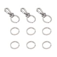 thumbnail image 4 of 3 Sets Dog Tag Clip Classic and Simple Stainless Steel for Collars Leash Safety, 4 of 8
