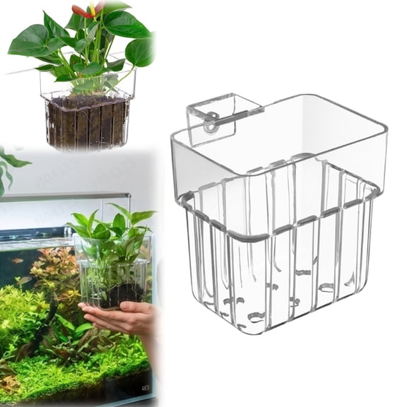 Aquarium Plant Holder Top Hanging Fish Tank Plant Pot Aquarium Planter Cups for Water Feature Decoration