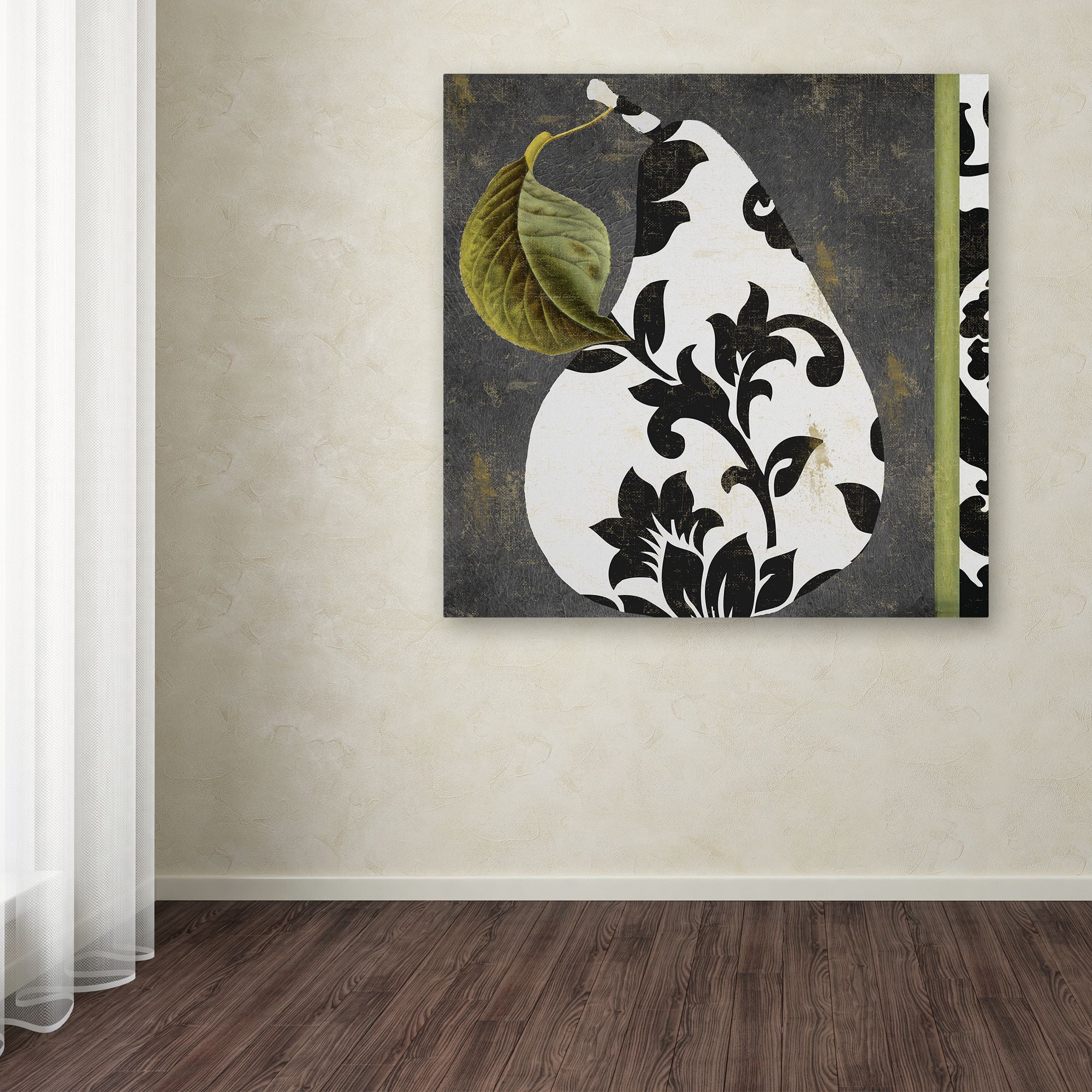 Trademark Fine Art "Decorative Pear I" Canvas Art by Color Bakery