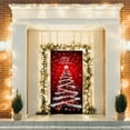 thumbnail image 6 of YIKA Christmas Door Set Door Width Door Curtain Holiday Party Decoration Christmas Tree Door Hanging Door Cover Decoration A, 6 of 6