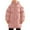 Pink, variant on Lkhaha Toddler Girl Jackets Warm Thicken Down Padded Solid Mid-Length Parkas With Pocket Kids Child Clothes