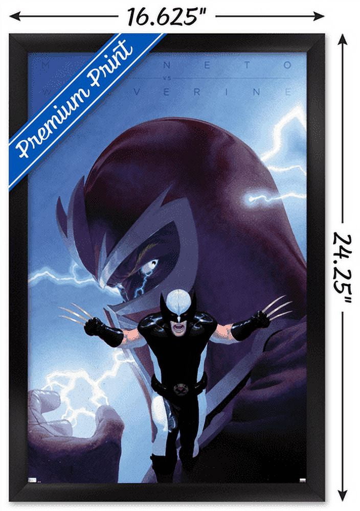 Marvel Comics - Magneto Wolverine - Close-Up Wall Poster, 14.725" x 22.375", Framed