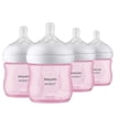 thumbnail image 1 of Biberón Natural Philips AVENT con Tetina de Respuesta Natural Rosa 4 oz Paquete de 4 SCY900/14, 1 of 9