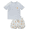 Ivory Stripe Orange, variant on Modern Moments by Gerber Toddler Boy Short Sleeve Rash Guard and Trunk Set, 2-Piece, Sizes 12M - 5T