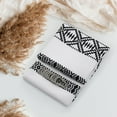 thumbnail image 6 of Black and White Boho Shower Curtain Set with Hooks, Modern Farmhouse Cloth Fabric Shower Curtains for Country Tribal Bathroom Decor, Heavy-Duty & Waterproof, 72 x 72, 6 of 6