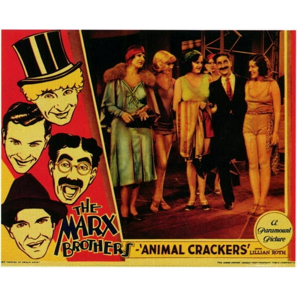 Animal Crackers movie POSTER (Style C) (11" x 14") (1930) Walmart